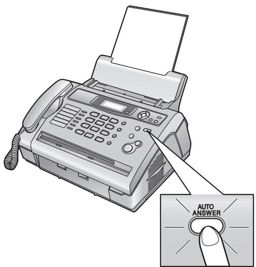 PANASONIC KXFL401E - Activating FAX ONLY mode - 1