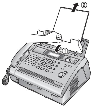 PANASONIC KXFL401E - When the recording paper is not fed into the unit properly - 1