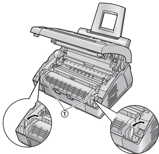 PANASONIC KXFL401E - When the recording paper has jammed near the recording paper exit - 6
