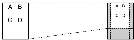 PANASONIC KXFL401E - Example: 70% reduced copy - 2