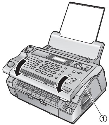 PANASONIC KXFL401E - When the recording paper has jammed near the drum and toner unit - 4
