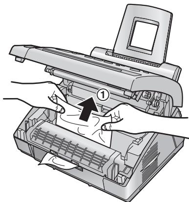 PANASONIC KXFL401E - When the recording paper has jammed near the recording paper exit - 5
