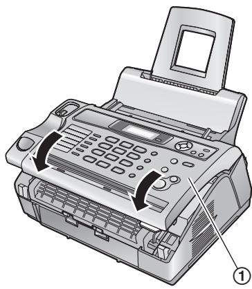 PANASONIC KXFL401G - Wenn sich das Aufzeichnungspapier an der Papierausgabe staut - 7