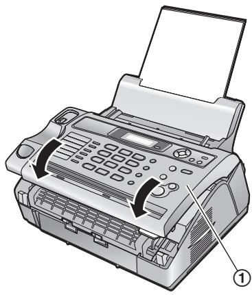 PANASONIC KXFL401G - Wenn sich das Aufzeichnungspapier an der Trommel- und Tonereinheit staut - 4