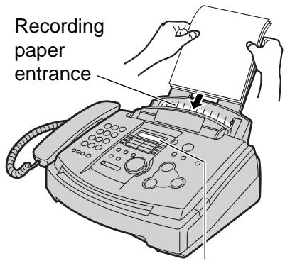 PANASONIC KXFL501E - When the recording paper was not fed into the unit properly - 1