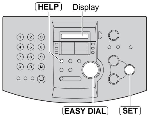 PANASONIC KXFL501E - Help function - 1