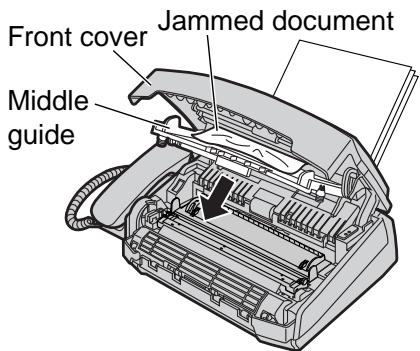 PANASONIC KXFL501E - Document jams - sending - 3