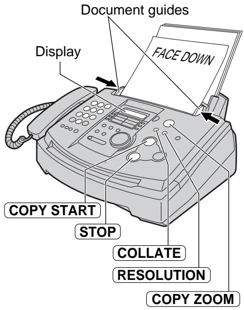 PANASONIC KXFL501E - Making a copy - 1