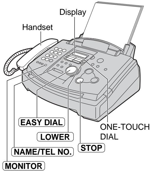 PANASONIC KXFL501E - To confirm the stored telephone number on the display - 1