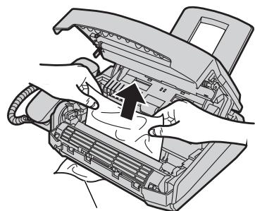 PANASONIC KXFL501E - When the recording paper has jammed in the unit - 5