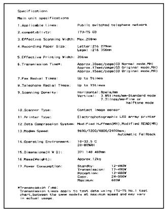 PANASONIC KXFL501E - Toner life - 2