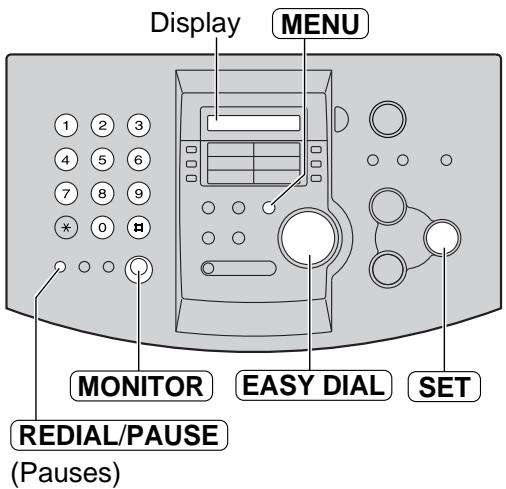 PANASONIC KXFL501E - Example: - 2