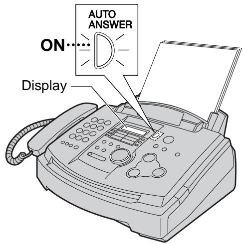 PANASONIC KXFL501E - Activating FAX ONLY mode - 1