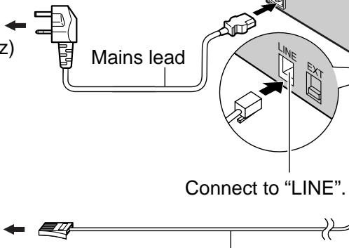 PANASONIC KXFL501E - Connections - 1