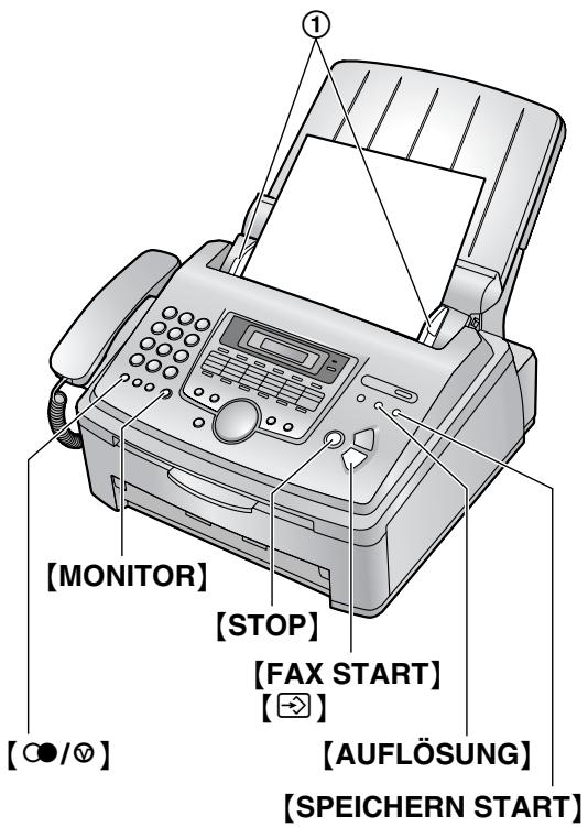 PANASONIC KXFL611G - Manuelle Versendung eines Faxes - 1