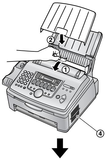 PANASONIC KXFL611G - Papierhalter und Papierhalterabdeckung - 2