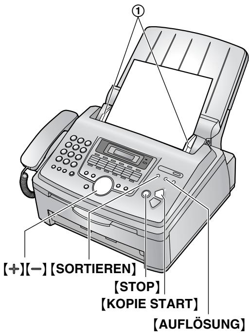 PANASONIC KXFL611G - Erstellen einer Kopie - 1
