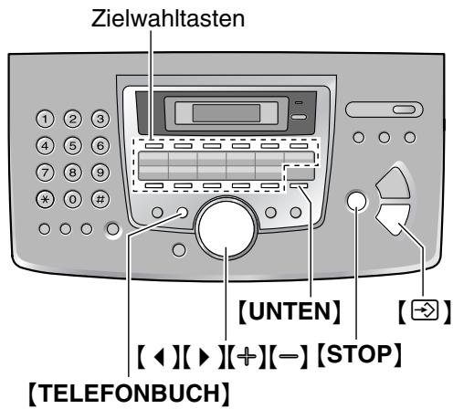 PANASONIC KXFL611G - Speichern von Name und Rufnummern für die Zielwahlfunktion und das Navigator-Telefonbuch - 1