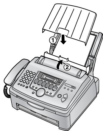 PANASONIC KXFL611G - Wenn sich das Aufzeinungspapier an der Papierausgabe staut: - 8