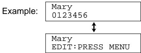 PANASONIC KXFP151E - Press + or - until the desired entry is displayed. - 1