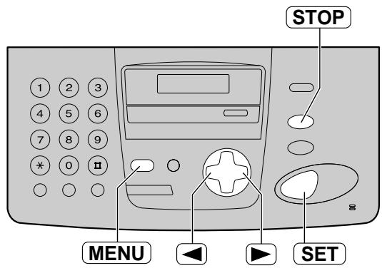 STOP MENU SET