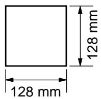 128 mm 128 mm