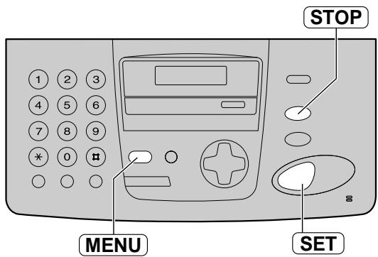 STOP MENU SET