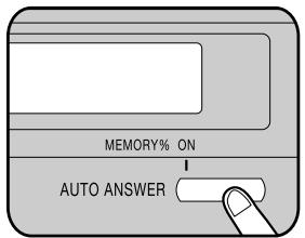 MEMORY% ON AUTO ANSWER