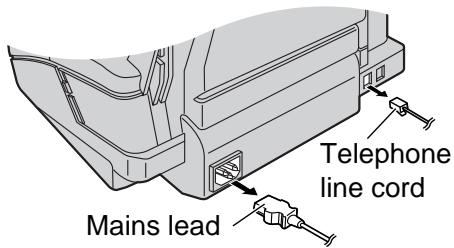 Mains lead Telephone line cord