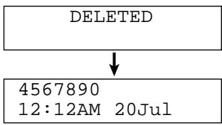 PANASONIC KXFP151E - Erasing specific caller information (KX-FP155 only) - 1