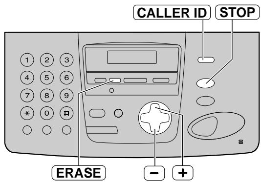 CALLER ID STOP ERASE - +