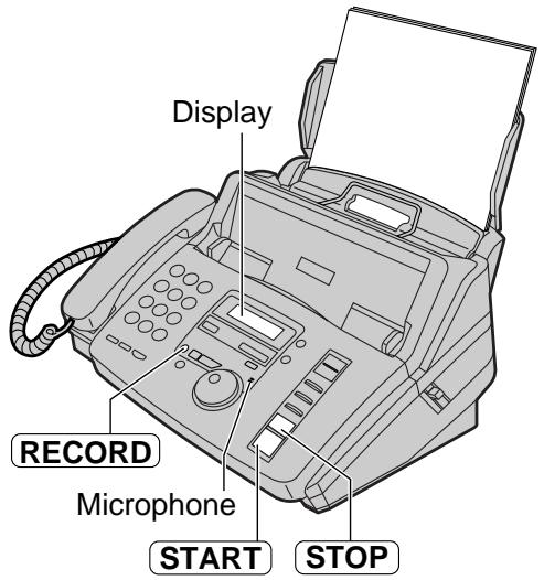 PANASONIC KXFP181E - When finished recording, press STOP - 1