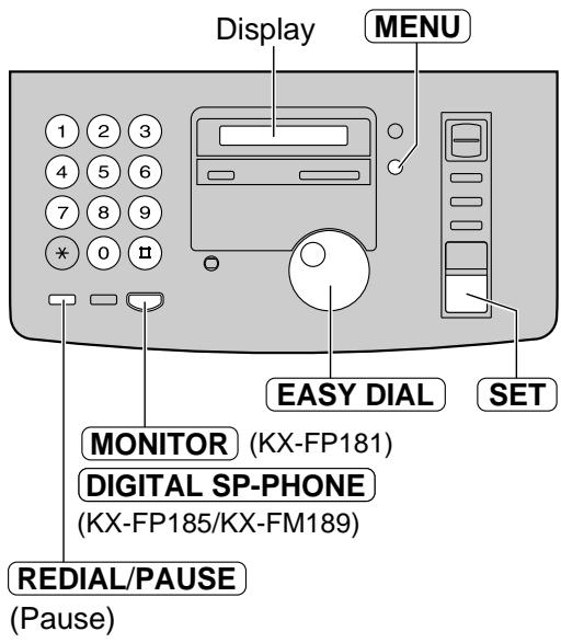 PANASONIC KXFP181E - Example: - 1