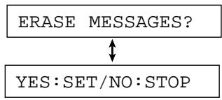 PANASONIC KXFP181E - Erasing all the messages - 2