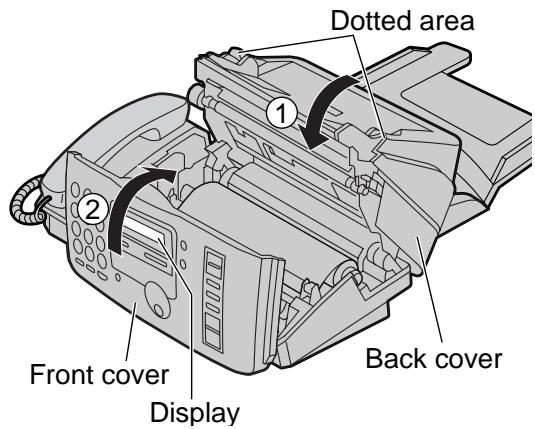 PANASONIC KXFP181E - Replacing the ink film - 9