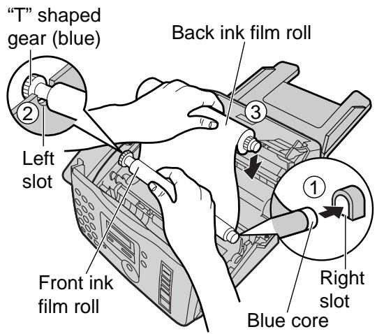 PANASONIC KXFP181E - Replacing the ink film - 5