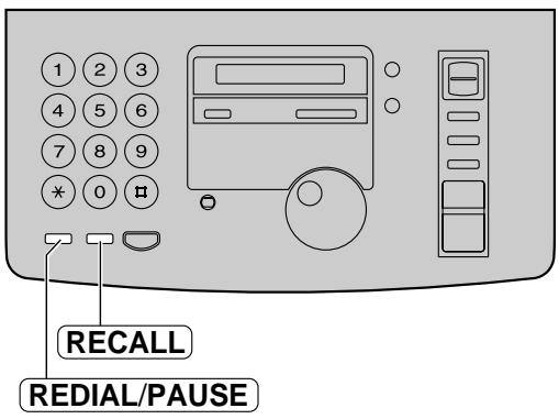 PANASONIC KXFP181E - Example: British Telecom call waiting - 1
