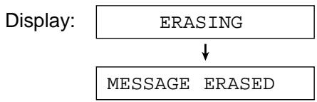 PANASONIC KXFP181E - Erasing a specific message - 1