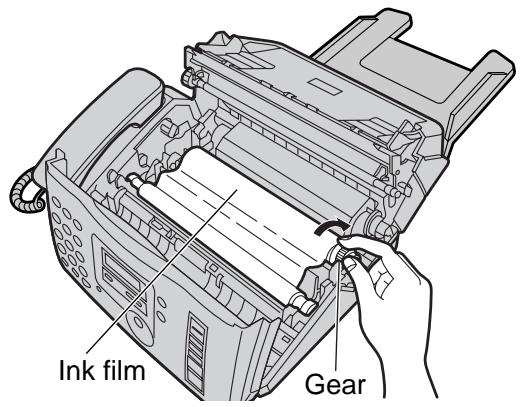 PANASONIC KXFP181E - Replacing the ink film - 8