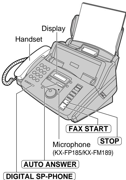 PANASONIC KXFP181E - Receiving a fax manually - 1