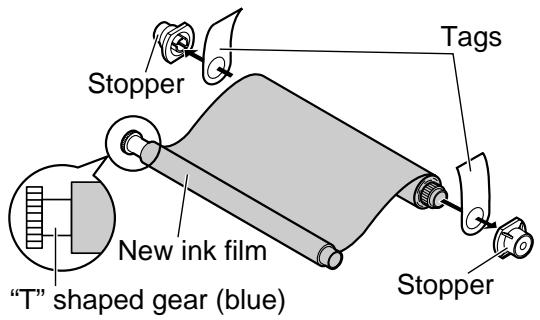 PANASONIC KXFP181E - Replacing the ink film - 4