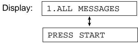 PANASONIC KXFP181E - Erasing all the messages - 1