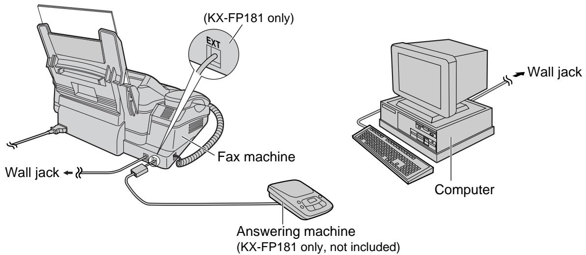 PANASONIC KXFP181E - To use with a computer - 1