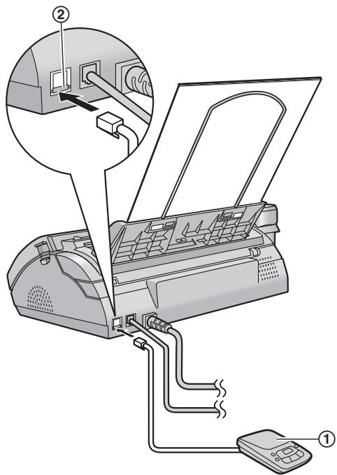 PANASONIC KXFP205E - Setting up the unit and an answering machine - 1