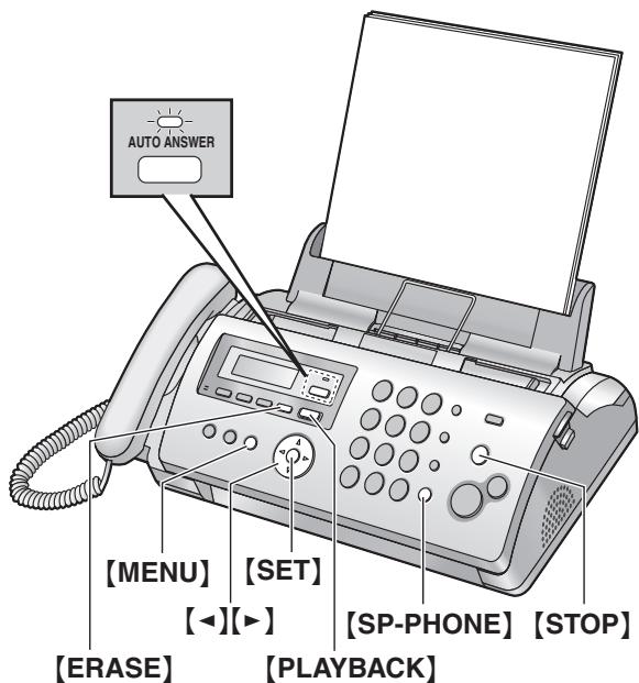 PANASONIC KXFP205E - To play back messages - 1