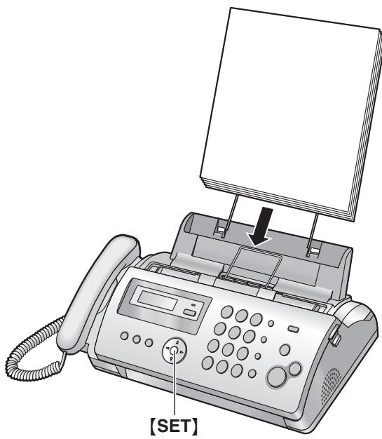 PANASONIC KXFP205E - When the recording paper was not fed into the unit properly - 1