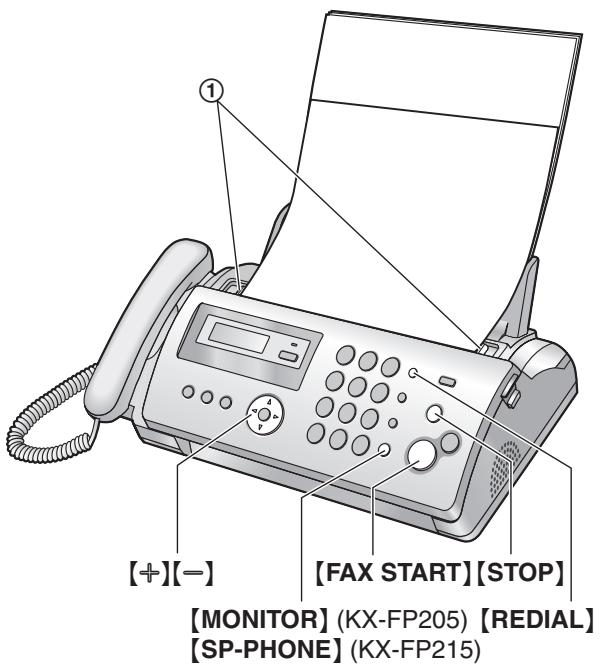 PANASONIC KXFP205E - Sending a fax manually - 1