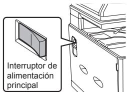 SHARP MXC250E/F/FE/MXC300E/W/WE - Desconectar la alimentación - 1