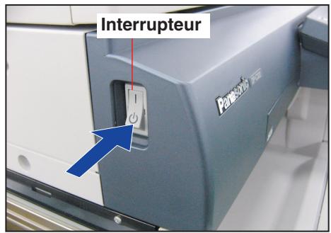 PANASONIC DP-C322 - Coupe le contact à l'aide de l'interrupteur. - 1