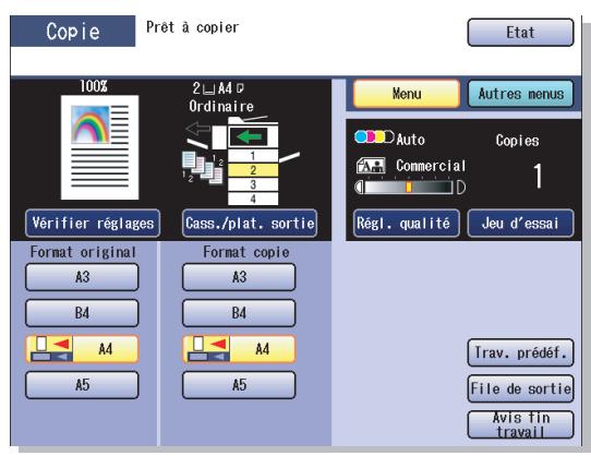 PANASONIC DP-C322 - Menu de base - 1